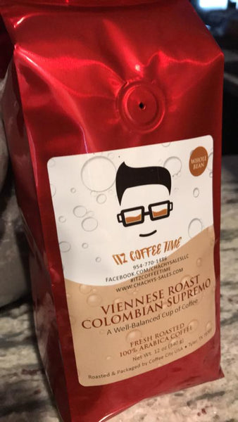 Colombian Supremo VIENNESE ROAST- WHOLE BEANS